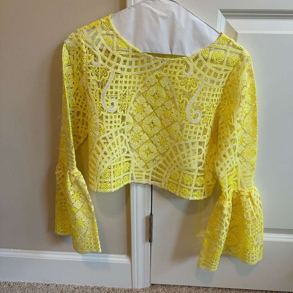 Alexis Lace Crop Top